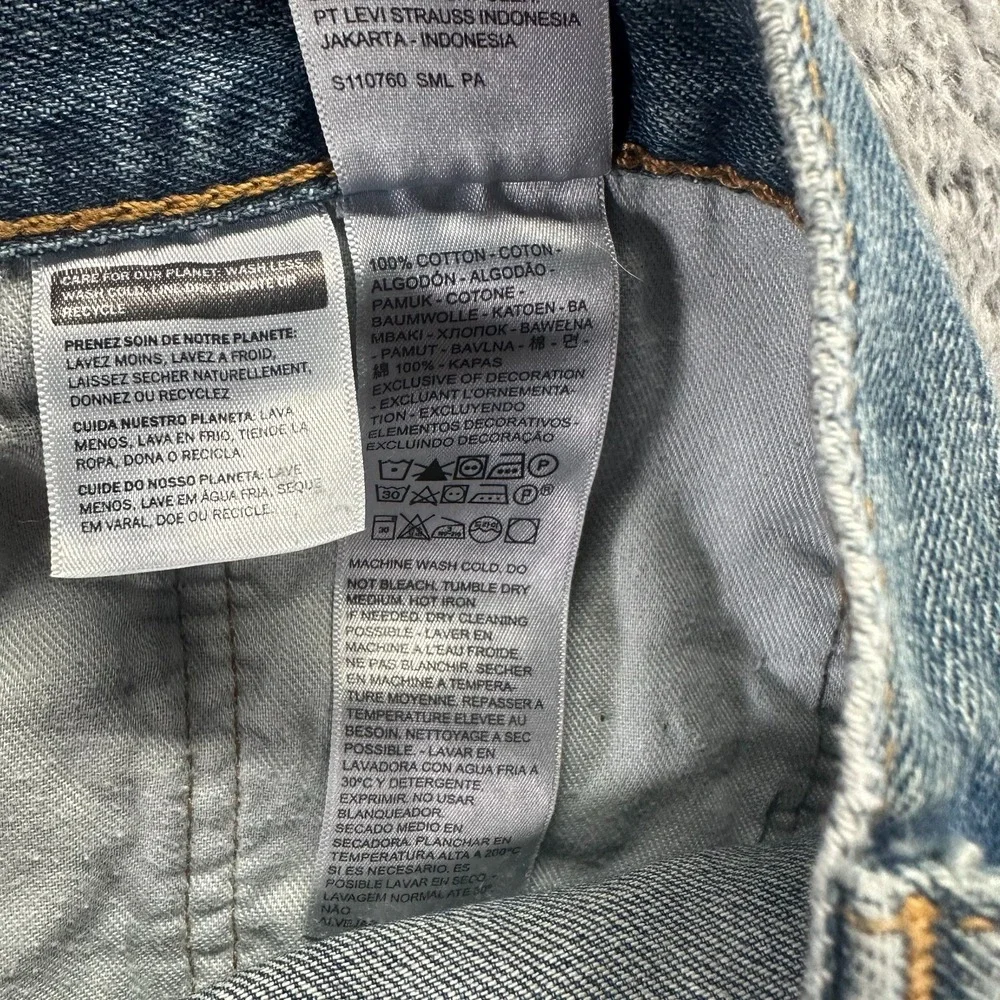 Levi's 559 Jeans Mens 38x30 Blue Cotton Denim Straight‎ Leg Baggy Faded Workwear
